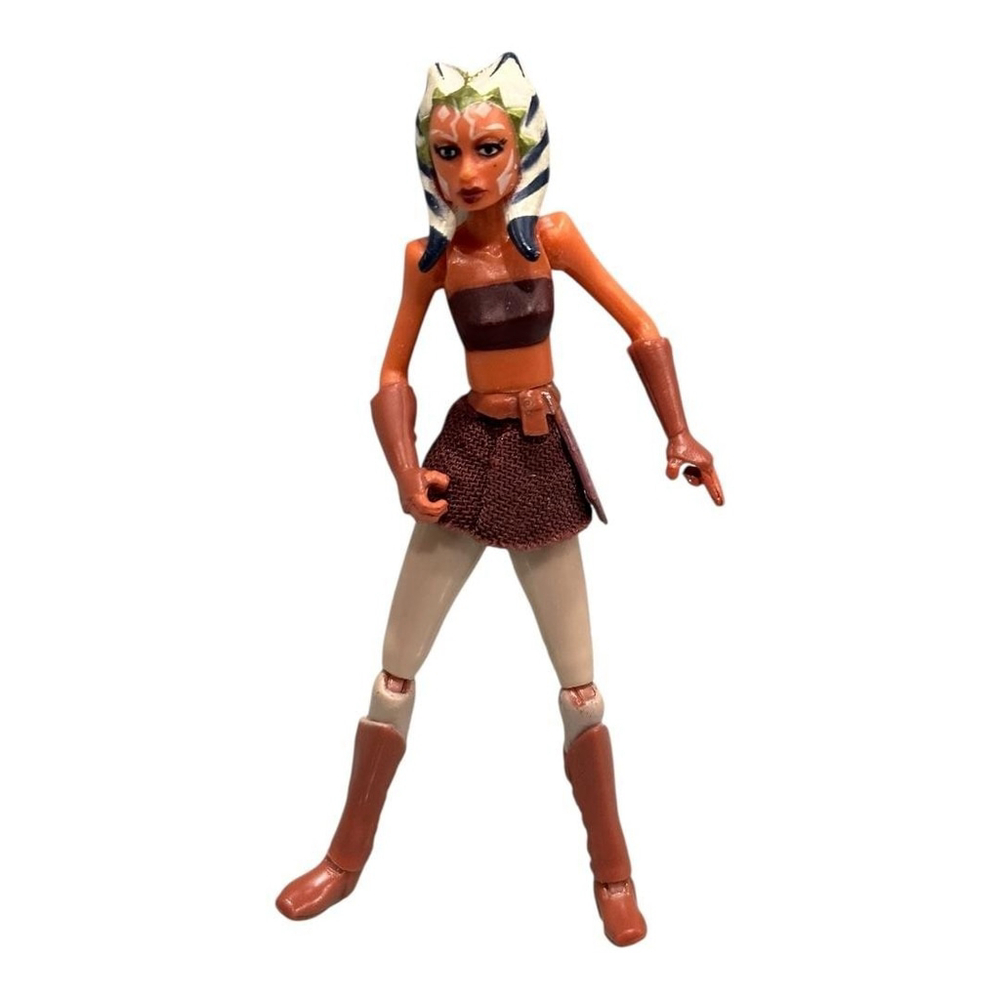 Star Wars Clone Wars Ahsoka Tano Hasbro Action Figure Animated Brown Outfit Toy